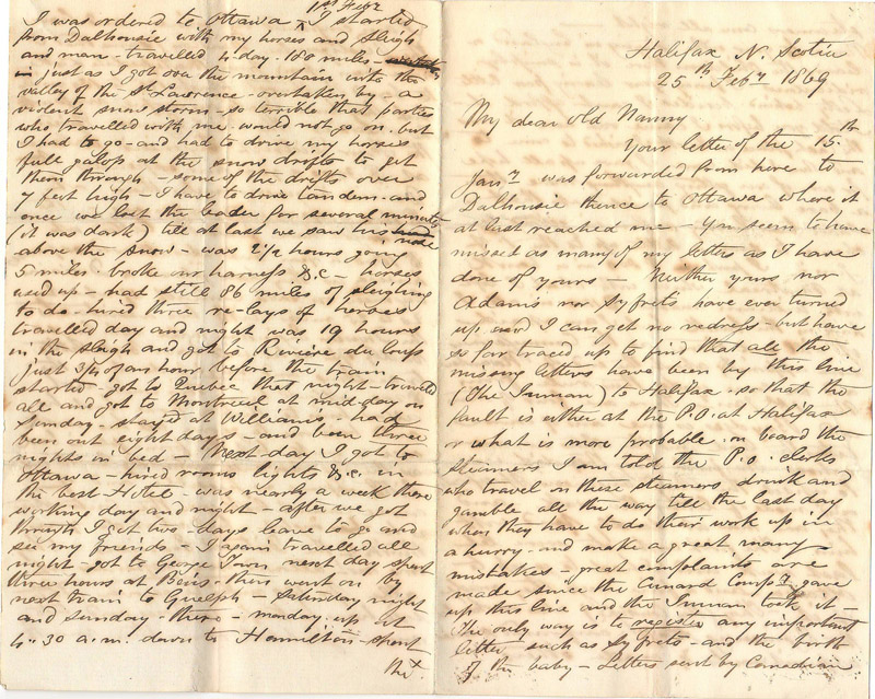 handwritten letter pages