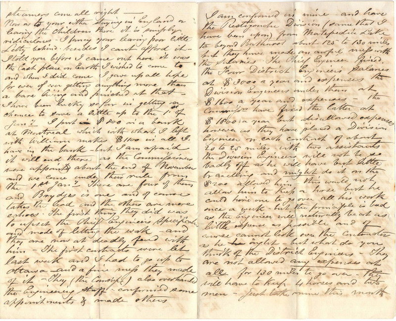 handwritten letter pages