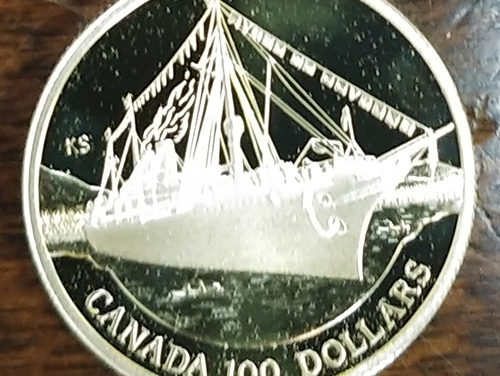 Canada Proof 1991 Empress of India quarter ounce $100 Gold