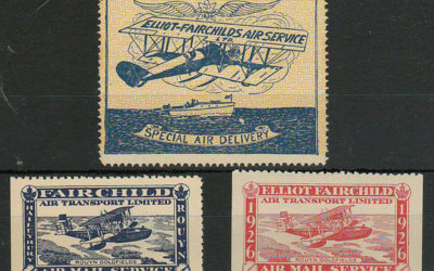 Canada #CL9-11 Never Hinged 1926 25c Fairchild Air trio $257