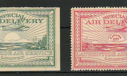 Laurentide Air #CL2-CL3 Never Hinged 1924 25c Airmail duo