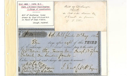 Page 45 (last page), Hope, B.C. 29 May 1862 Capt. Grant Royal Engineers Third Bill of Exchange,Wellburn Fraser River Gold Rush collection
