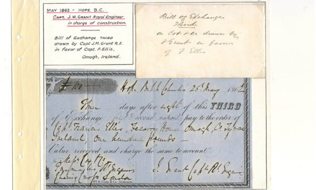 Page 45 (last page), Hope, B.C. 29 May 1862 Capt. Grant Royal Engineers Third Bill of Exchange,Wellburn Fraser River Gold Rush collection