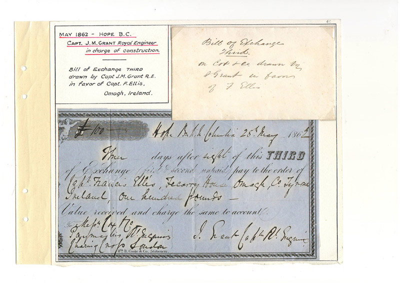 Bill of Exchange on Wellburn album page