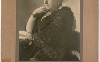 Queen Victoria 6×9.5″ B&W mounted Rotary Co. Photo