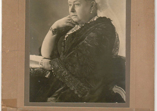 Queen Victoria 6×9.5″ B&W mounted Rotary Co. Photo