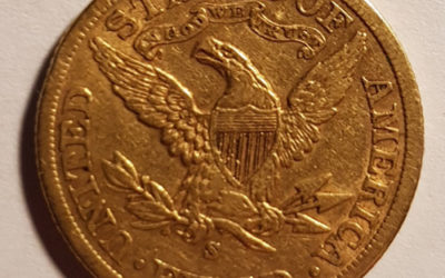 U.S.A./Colonial Canada VF 1901S Coronet Gold $5 Half Eagle