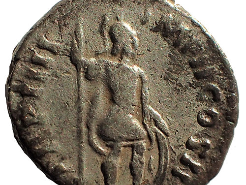 Lucius Verus 161-169 AD Silver Denarius w/ Mars