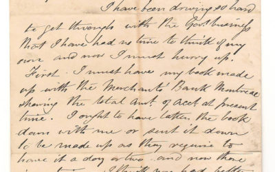 Canadian Pacific Railway Ottawa 3 Jan 1873 Marcus Smith Letter to wife