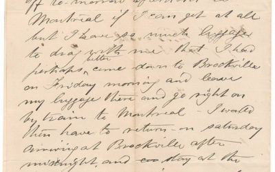 Intercolonial Railway Ottawa 4 June 1873 Marcus Smith 1-page letter