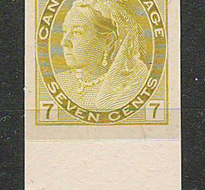 Canada #81P 1902 7c QV Numeral Plate Proof