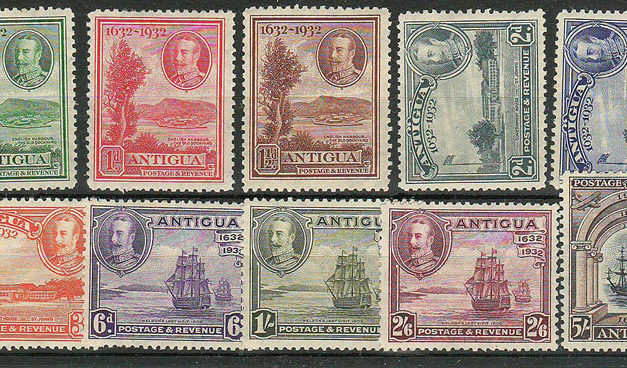 Antigua #67-76 1932 George V Set (10)