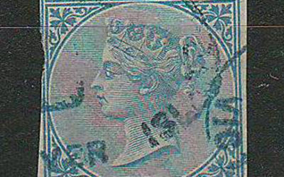 B.C. #4 1865 10c Imperf w/ RPSL Cert