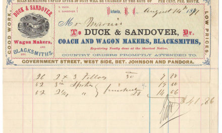 Duck & Sandover Wagon Makers 14 Au 1871 colour Invoice ex Gerald Wellburn