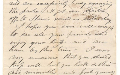 Victoria, B.C. 26 Jn 1873 Marcus Smith letter to his wife  mentions ‘Howe Sound’
