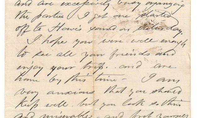 Victoria, B.C. 26 Jn 1873 Marcus Smith letter to his wife  mentions ‘Howe Sound’