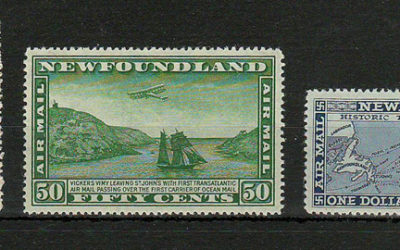 Newfoundland #C9-C11 1931 Watermarked Airmail Set (3)