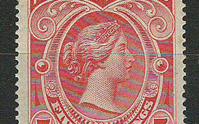 Falkland Islands #21 1898 5/- Brown Red