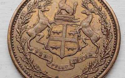 Hudson’s Bay Company/Eastmain Unc 1857 1 Made Beaver token