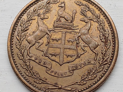 Hudson’s Bay Company/Eastmain Unc 1857 1 Made Beaver token