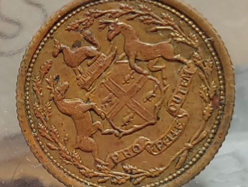 H.B.C. Eastmain ICCS MS60 1857 1/8 Made Beaver Token