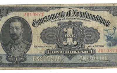 Newfoundland #NF12d 1920 $1 Banknote