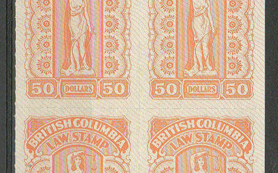 British Columbia #BCL67 1981 $50 Plate Block (4)