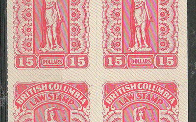 British Columbia #BCL65 1981 $15 Plate Block (4)