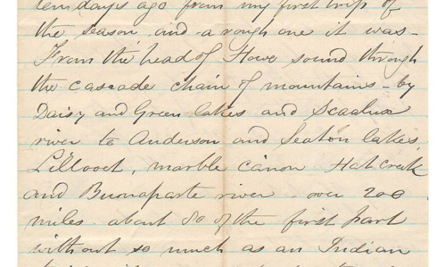 Victoria, B.C. 11 Sep 1873 Marcus Smith 4-sides Letter to his wife