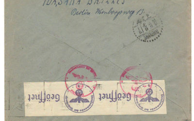 Shanghai incoming 24 Jan 1941 25pf Censored Cover via Siberia