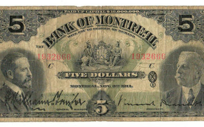 Bank of Montreal 1914 $5 Bill $115