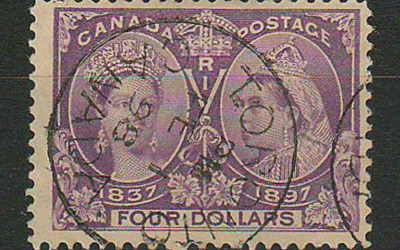 Canada #64 Toronto 1 Feb 1898 CDS $4 Jubilee $800.