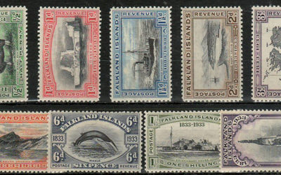Falkland Islands #65-73 1933 values (9 diff)