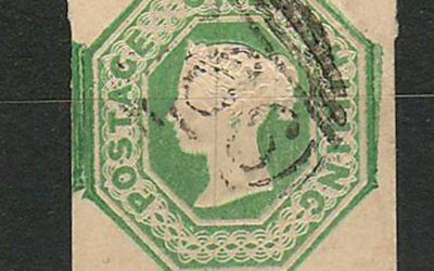 Lot 122 G.B. #5 Fine Used 1847 1/- Pale Green US$900