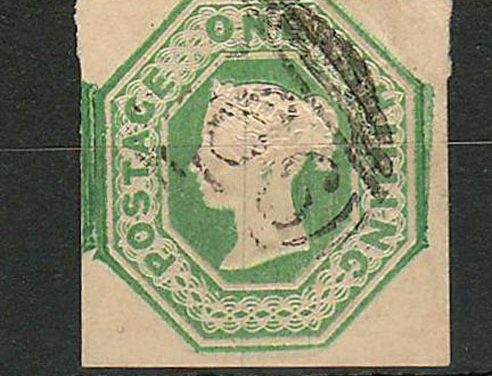 Lot 122 G.B. #5 Fine Used 1847 1/- Pale Green US$900