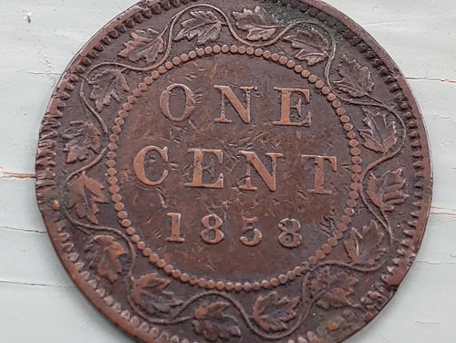 Province of Canada VF 1858 Victoria Large Cent