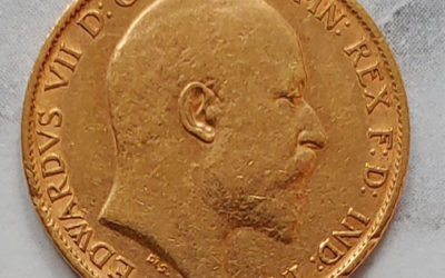Australia XF 1903S Edward VII Gold Half Sovereign .1178oz AGW
