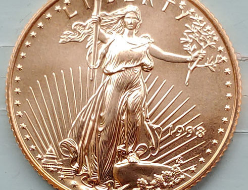 U.S.A. BU 1998 1/4 Ounce pure Gold $10 