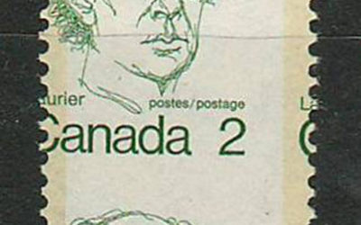 Canada #5871973 2c Laurier Dramatic Misperf