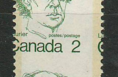 Canada #5871973 2c Laurier Dramatic Misperf