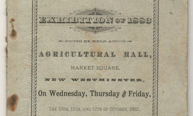 New West, B.C. Sept 1883 60-pg Agricultural Program, ex Brighouse