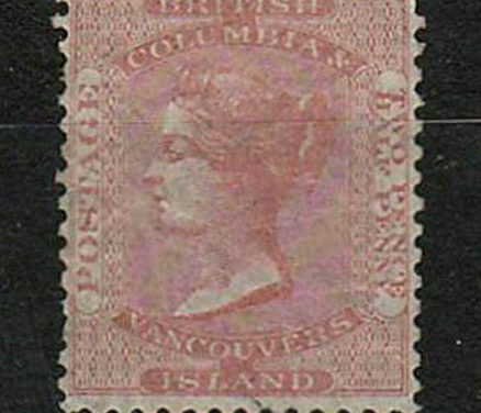 British Columbia #2 OG 1860 2.5d