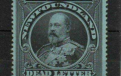 Newfoundland #OX1i VF Mint 1905 Edward VII Official Seal