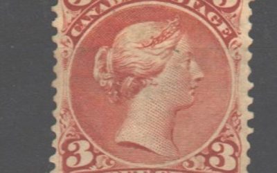 Canada #25 Fine Unused 1868 3c Large Queen