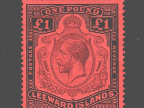Leeward Islands #83 F/VF Mint 1928 George V Pound