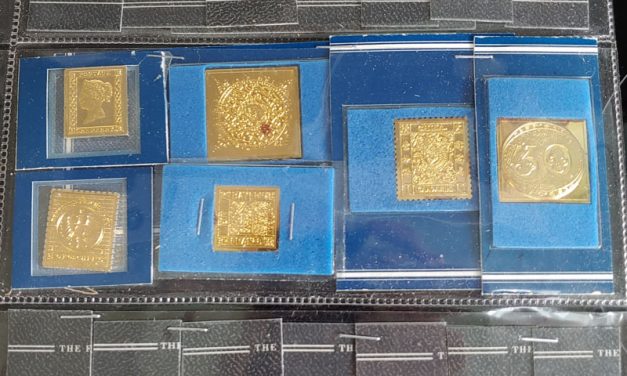 First issue gilded Silver stamp replicas from 41 nations 9oz ASW