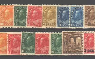 Canada #104/140 1911/26 Admirals (18 diff)