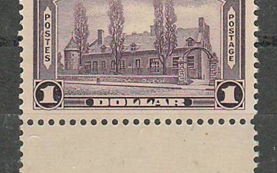 Canada #245 1938 $1 Chateau selected for centering