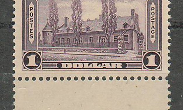 Canada #245 1938 $1 Chateau selected for centering