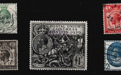 G.B. #205-209 F/VF Used 1929 P.U.C. Set (5)